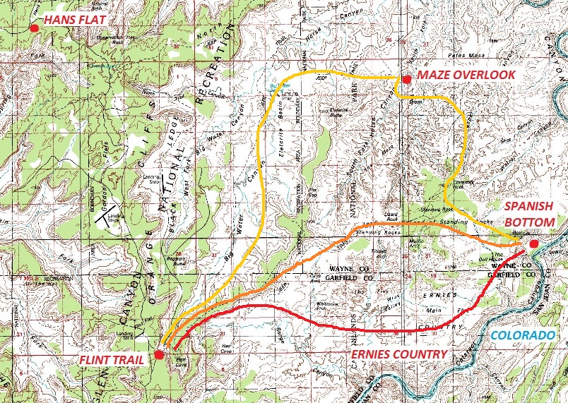 overview of entire hike