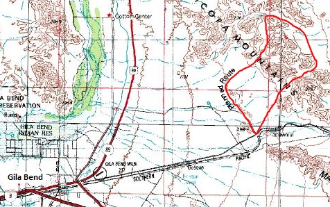 overview of the planned hike