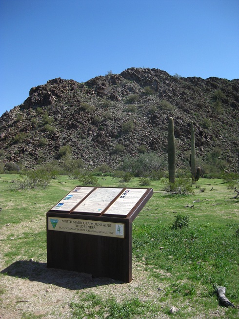 Brittlebush Trailhead, North Maricopa Mountains Wilderness